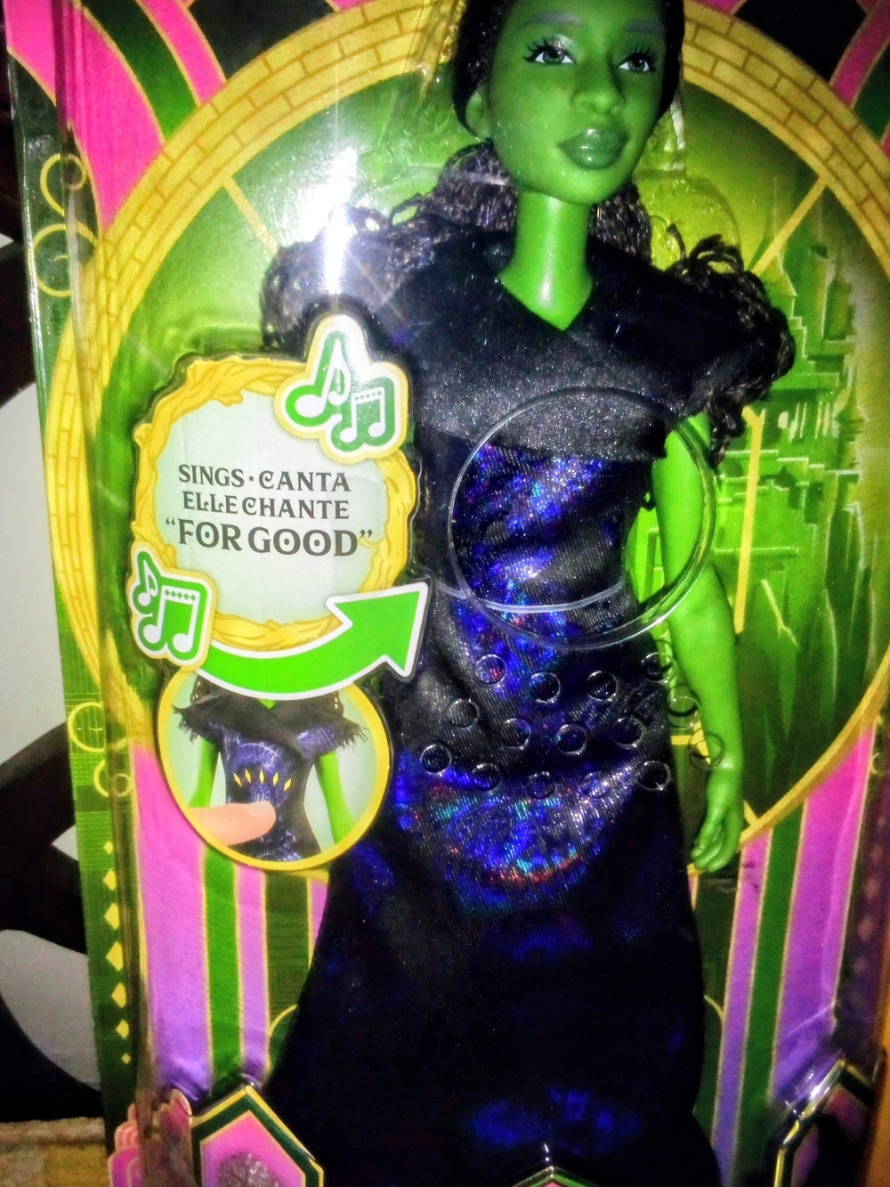 Wicked "For Good" Part 2 Singing Elphaba Glinda Mattel Barbie Doll Wizard of Oz - Picture 7 of 15